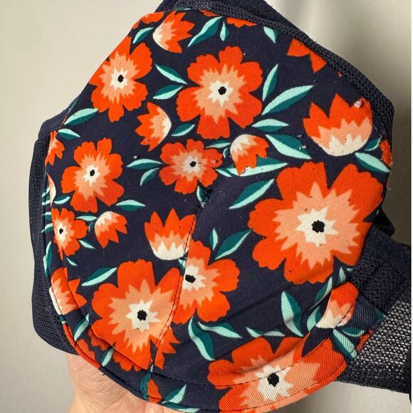 Lively Navy Blue & Orange Floral Underwire Bra Women's 34C - Picture 2 of 8